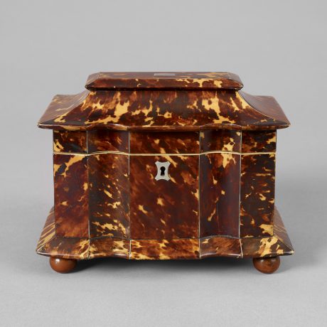 Tortoise-Shell Tea Caddy